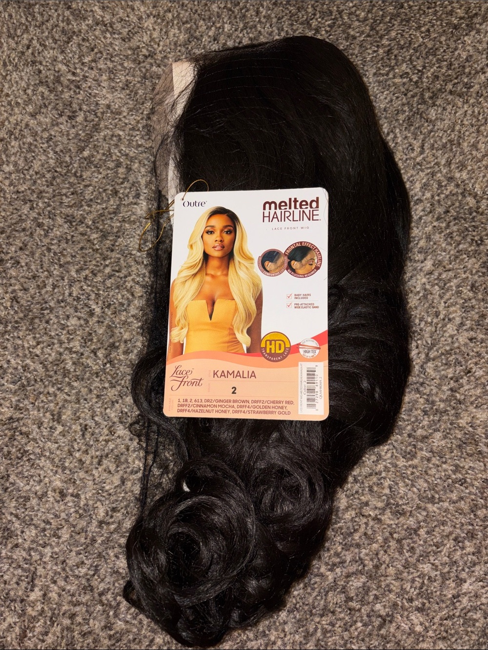 Outre Kamalia Lace Front Wig - Natural Black (Color 2)